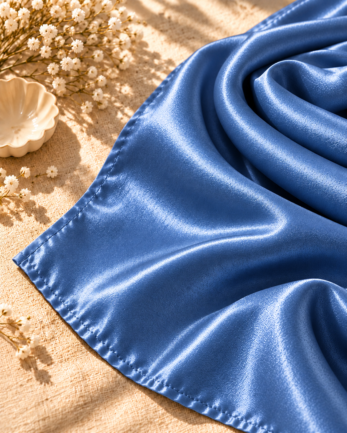 Silk Hijab - Zinc