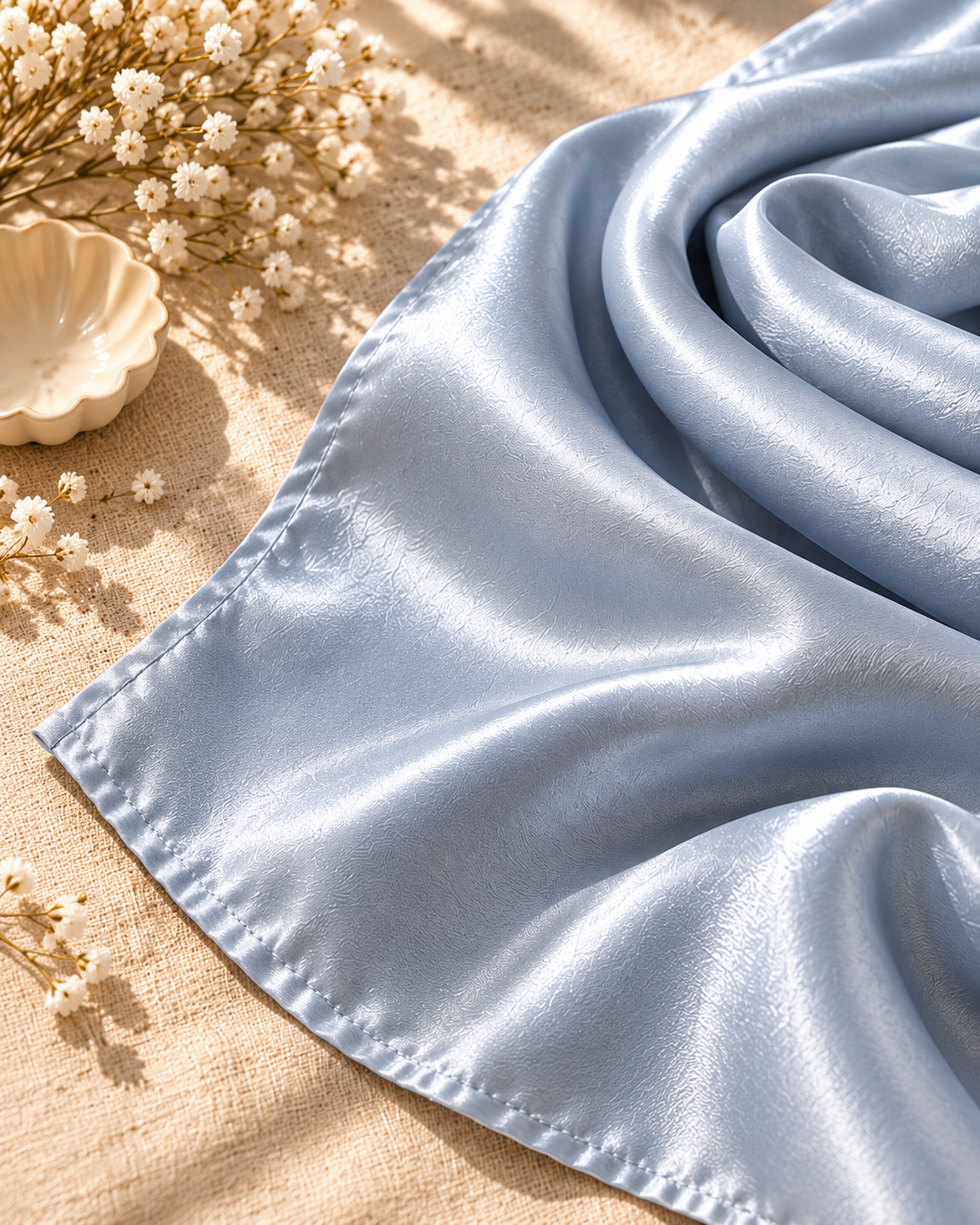 Silk Hijab - Unicorn Silver
