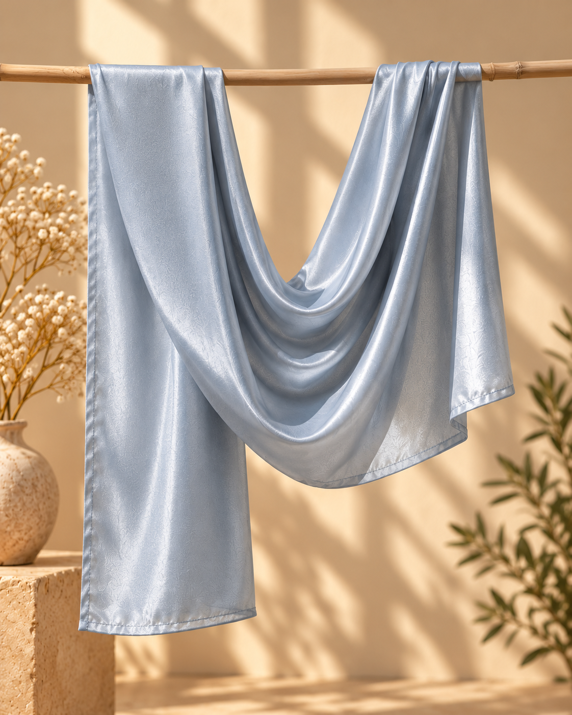 Silk Hijab - Unicorn Silver