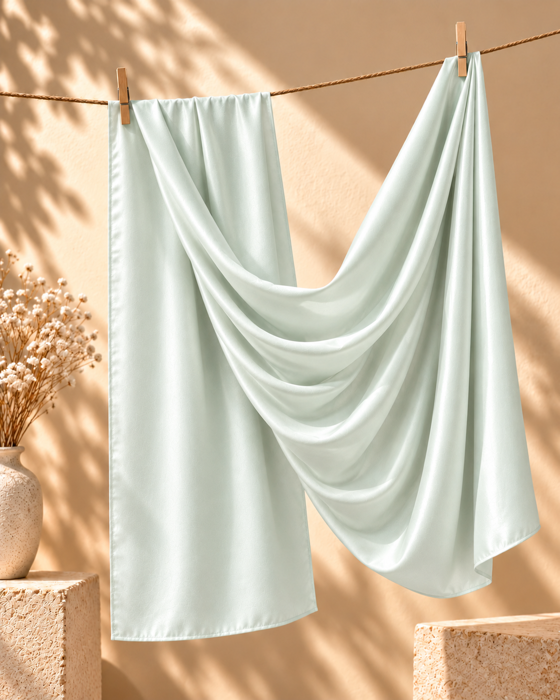 Silk Hijab - Mint