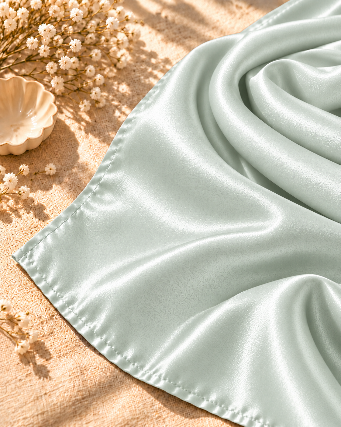 Silk Hijab - Mint