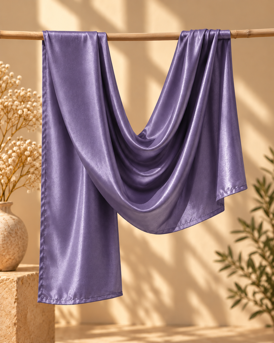 Silk Hijab - Plum