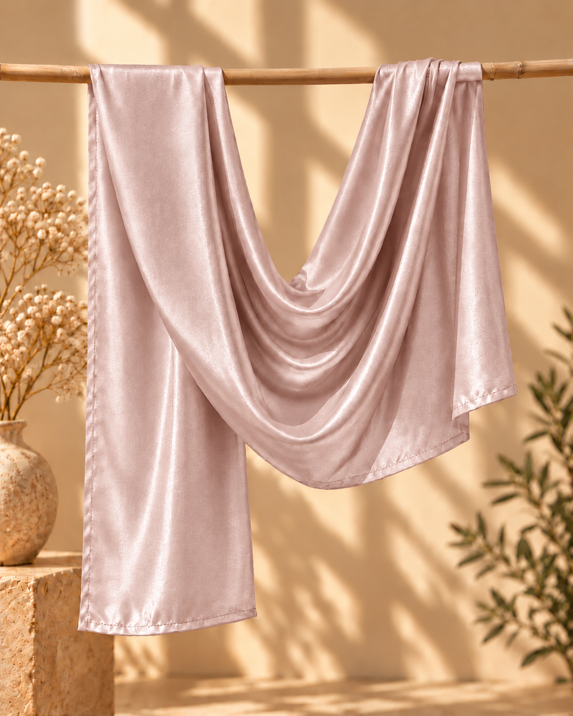 Silk Hijab - Baby pink